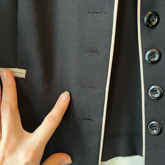 Lightweight vintage blazer neutral office business casual size 10 - Picture 9 of 12